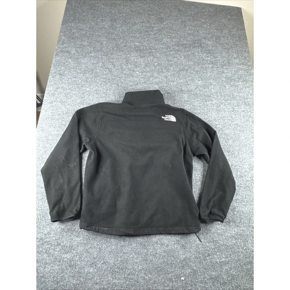 The North Face TKA Kataka Fleece Sweatshirt Mens L Black Zip Pockets Outdoors